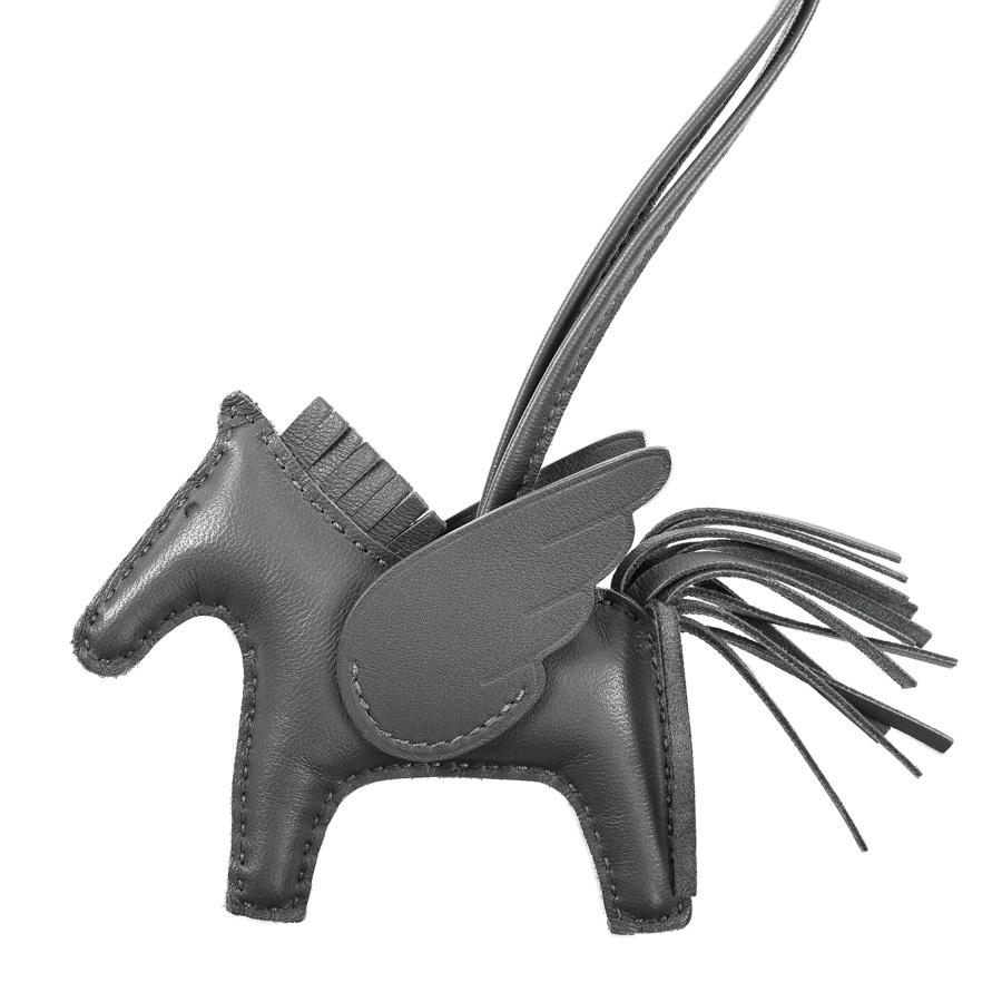 【新品・未使用】HERMES エルメス ペガサスチャーム PM ソーブラック HERMES（エルメス） ロデオペガサスPM チャーム ソーブラック ユニ