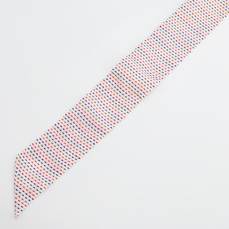 HERMES（エルメス） ツイリーポワンティエ スカーフ ホワイト ユニ