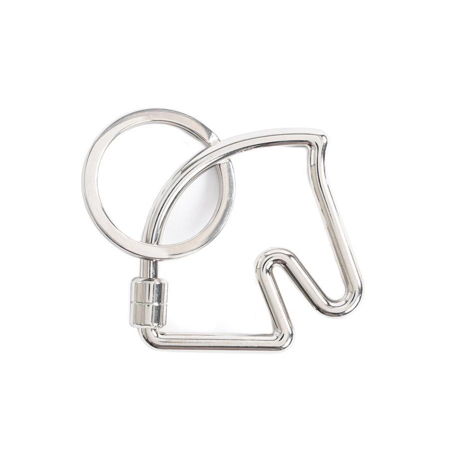 HERMES（エルメス） シュヴァル キーホルダー シルバー ユニセックス