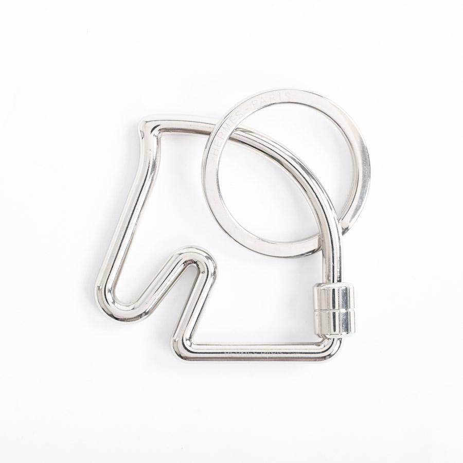 HERMES（エルメス） シュヴァル キーホルダー シルバー ユニセックス