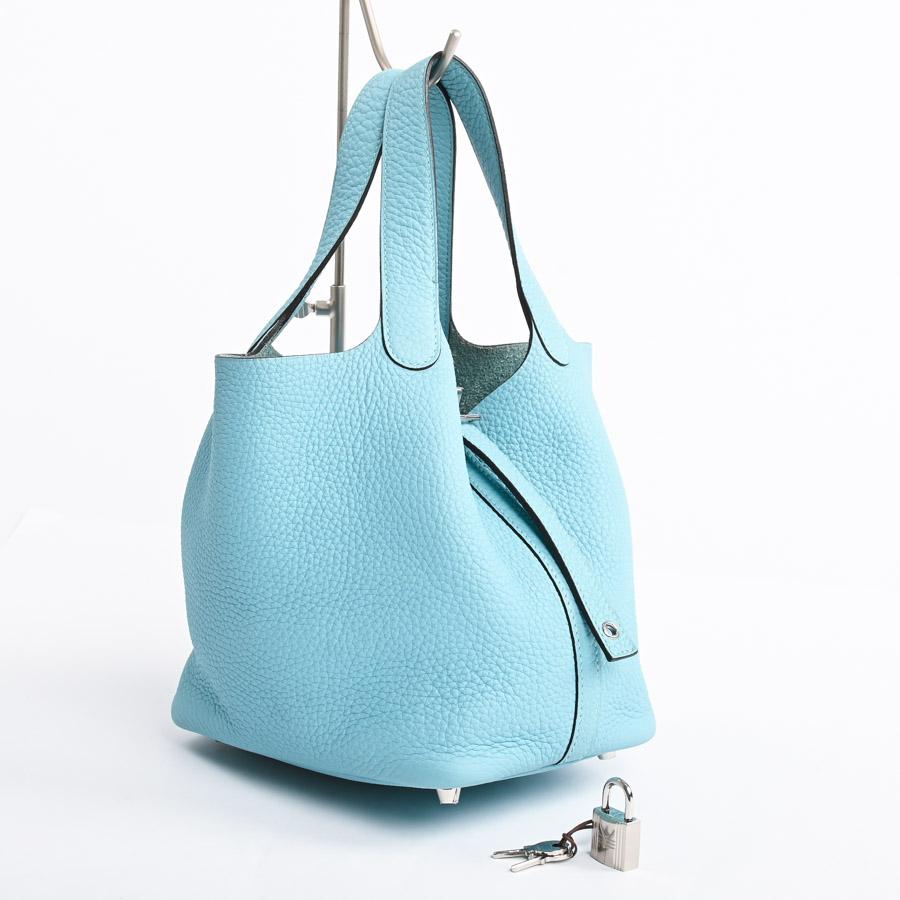 2017年モデル　HERMES ピコタンロック　ブルーイドラ　ハンドバッグ HERMES（エルメス） ピコタンロックPM ハンドバッグ ブルーアトール