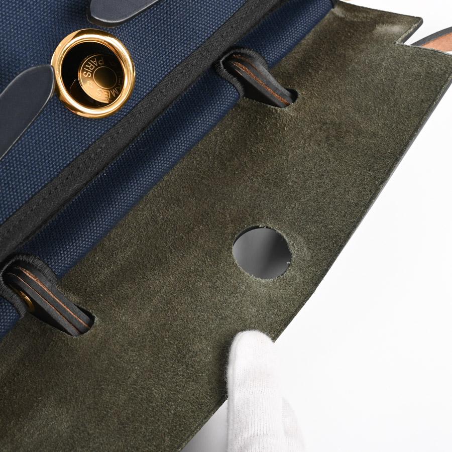 HERMES（エルメス） エールバッグジップPM ハンドバッグ ネイビー 