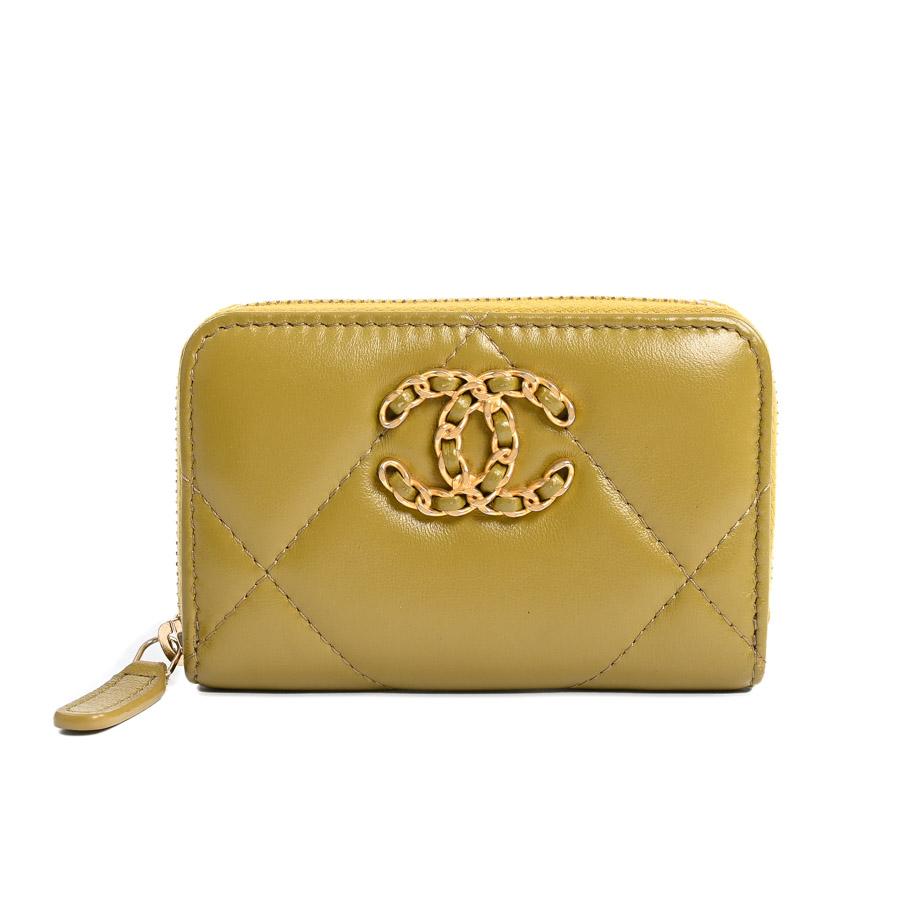 CHANEL（シャネル） CHANEL19ジップコインパース コインケース カーキ 