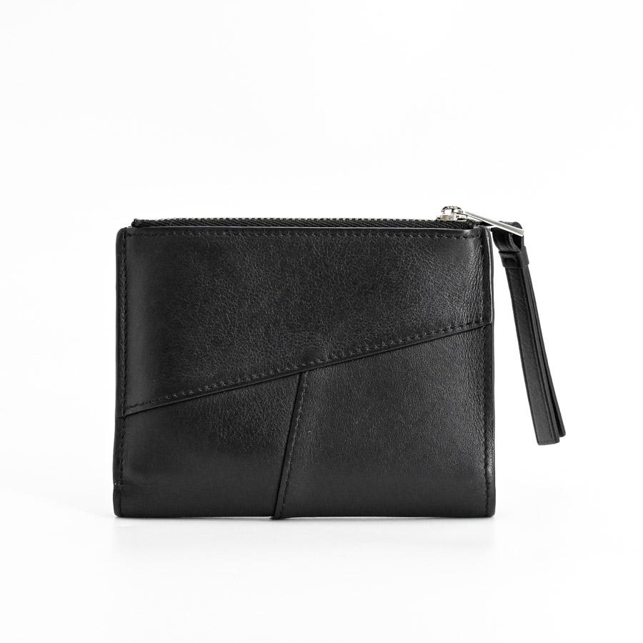 【美品】ロエベ LOEWE 2つ折り財布 エッジスリム パズル　ブラック 黒 LOEWE（ロエベ） パズルエッジスリムコンパクトウォレット 二つ折財布