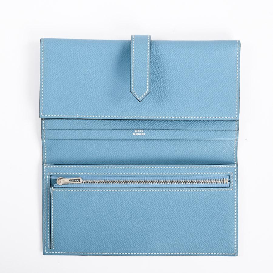 エルメス ベアン2 長財布   ブルージーン ユニセックス J□ 2006年 中古A品の画像