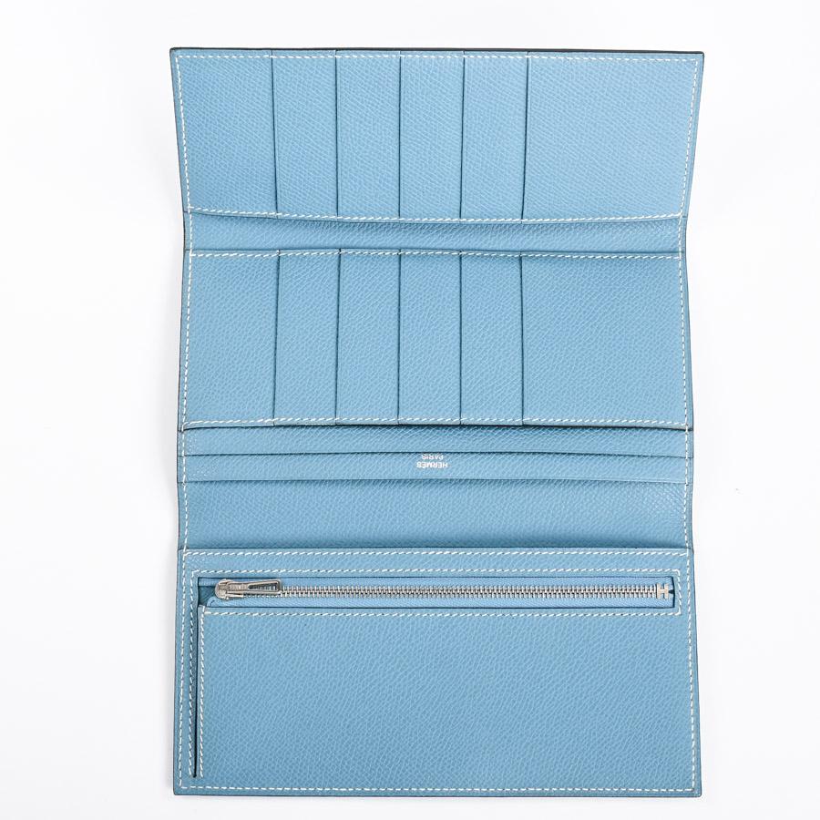 エルメス ベアン2 長財布   ブルージーン ユニセックス J□ 2006年 中古A品の画像