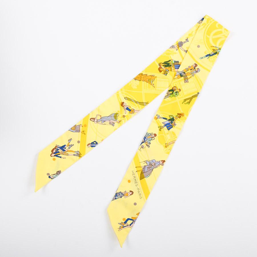 HERMES（エルメス） ツイリー スカーフ イエロー レディース 中古A品
