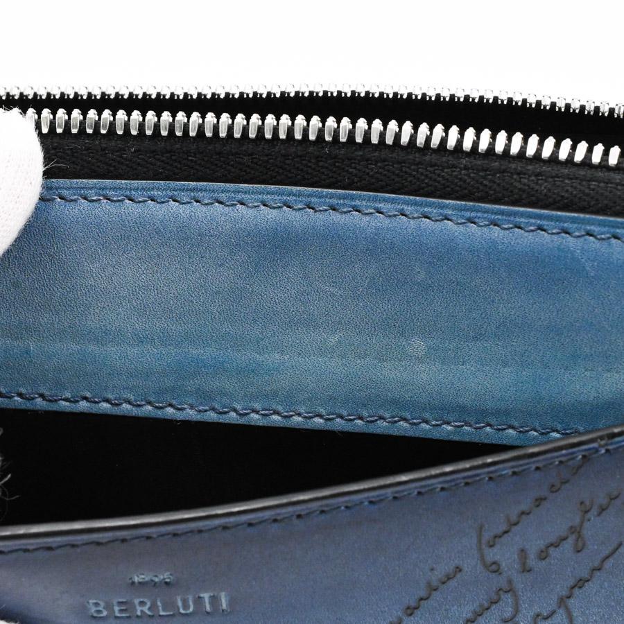 BERLUTI イタウバ ネオ ロングジップウォレット ネイビー Berluti（ベルルッティ） イタウバネオロングジップウォレット 長財布