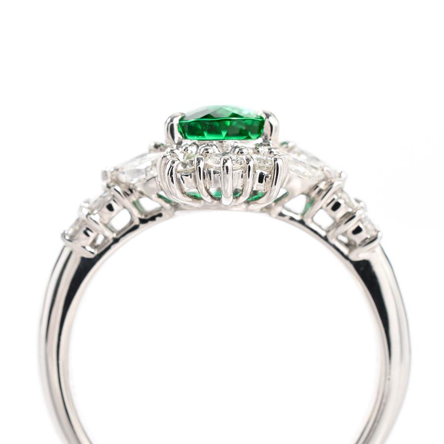 ブラジル産 パライバトルマリン1.97ct/ダイヤ0.98ct 17号 9.3g レディース 中古A品_4