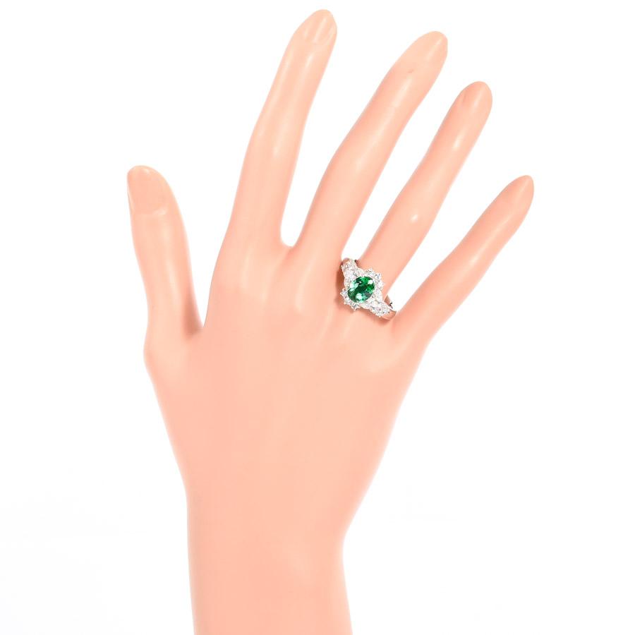 ブラジル産 パライバトルマリン1.97ct/ダイヤ0.98ct 17号 9.3g レディース 中古A品_6