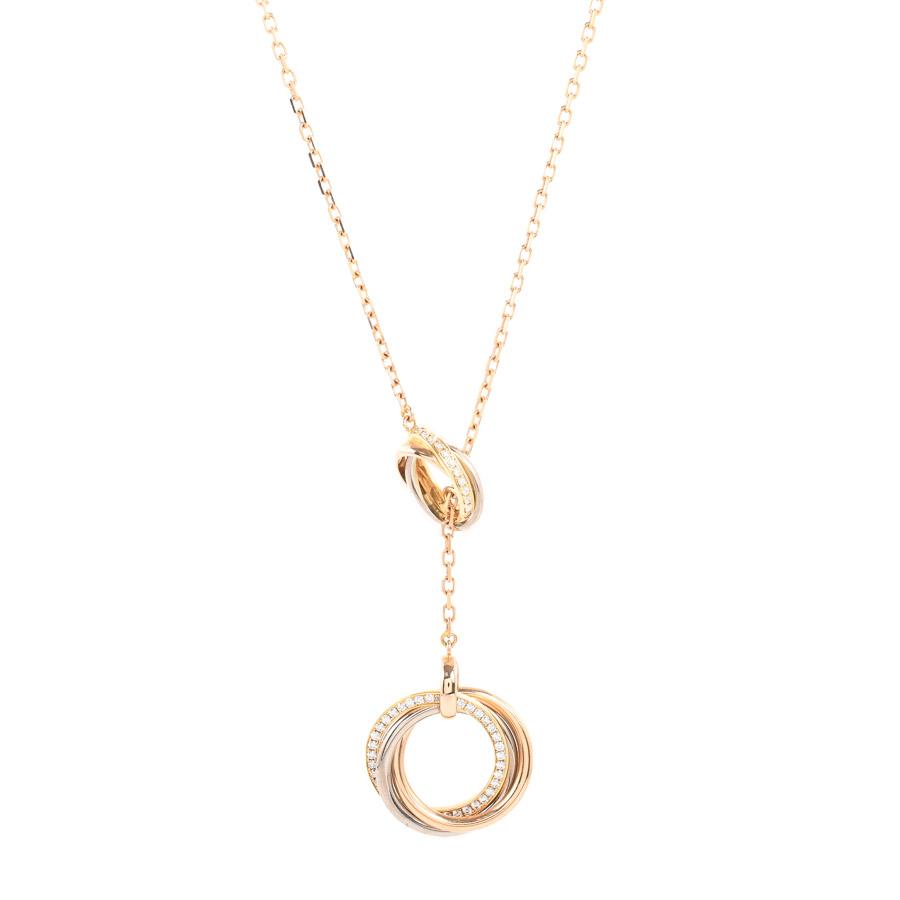 【最終価格】Cartier トリニティネックレス ギャランティ付 Cartier（カルティエ） トゥ フォー トリニティ ネックレス レディース