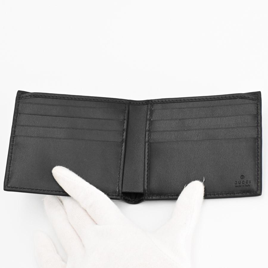 GUCCI（グッチ） 2つ折り財布 二つ折財布 739475 ブラック メンズ 中古