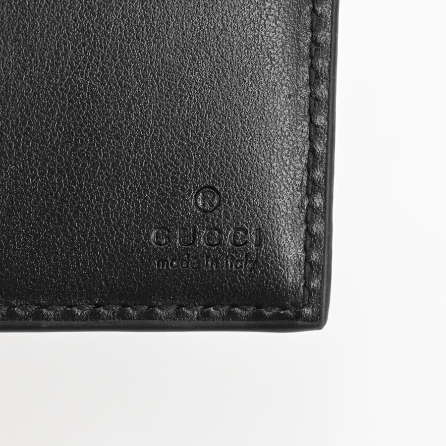 GUCCI（グッチ） 2つ折り財布 二つ折財布 739475 ブラック メンズ 中古
