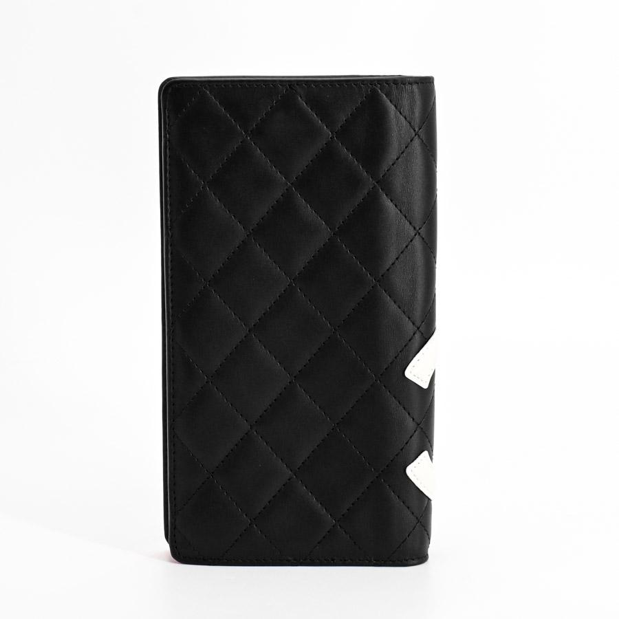 CHANEL（シャネル） カンボン2つ折り長財布 長財布 A26717 ブラック