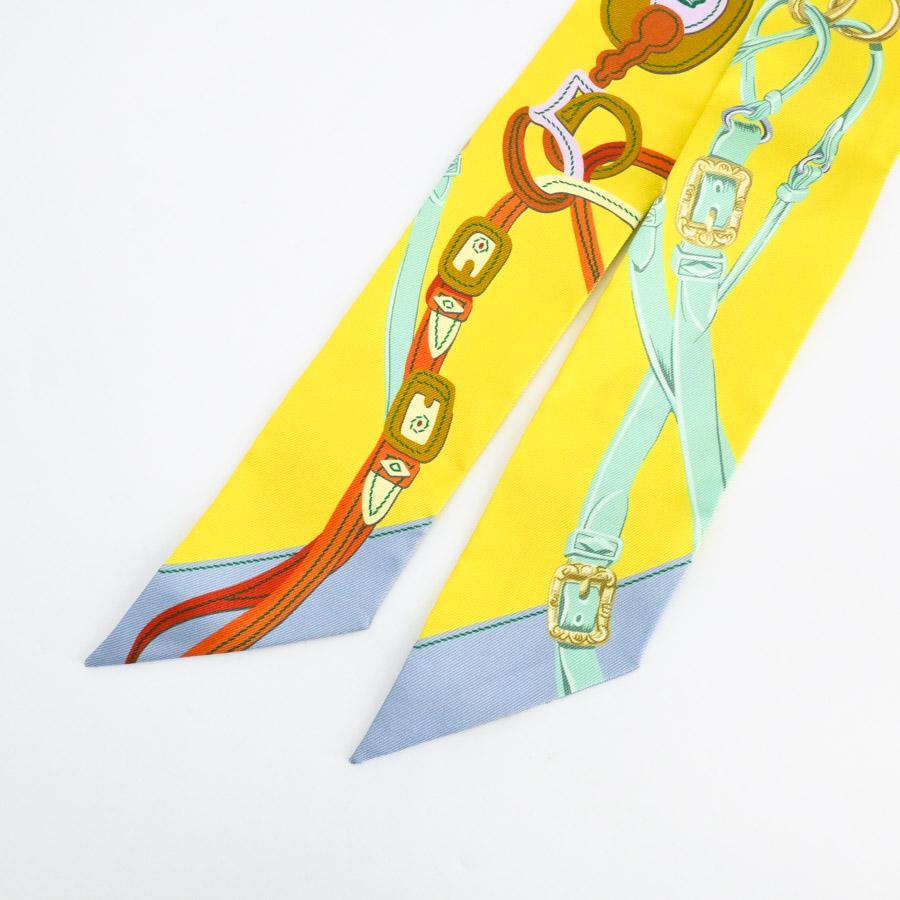 HERMES ツイリー スカーフ イエロー系 HERMES（エルメス） ツイリー スカーフ イエロー ユニセックス 未使用