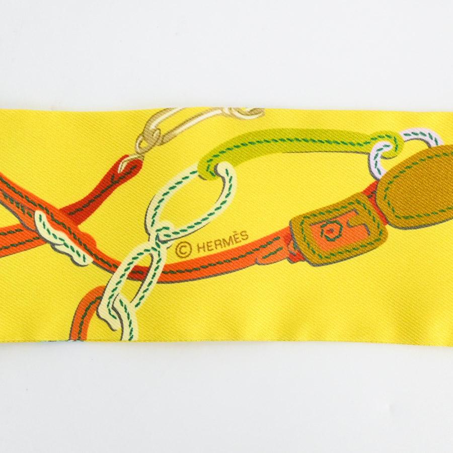 HERMES ツイリー スカーフ イエロー系 HERMES（エルメス） ツイリー スカーフ イエロー ユニセックス 未使用