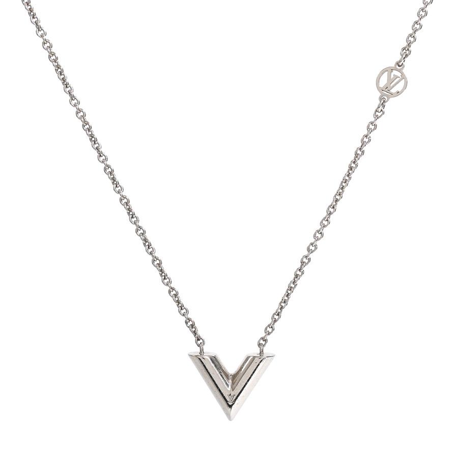 【ほぼ未使用】 ルイヴィトン エセンシャルV シルバーネックレス LOUIS VUITTON（ルイ・ヴィトン） エセンシャルV ネックレス M63197