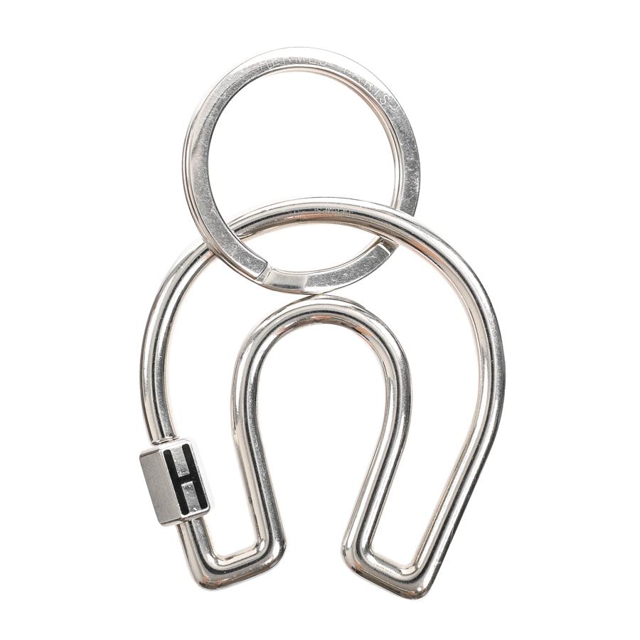 HERMES エルメス フェール・ア・シュヴァル キーホルダー シルバー 美品 HERMES（エルメス） フェールアシュヴァル キーホルダー シルバー ユニ