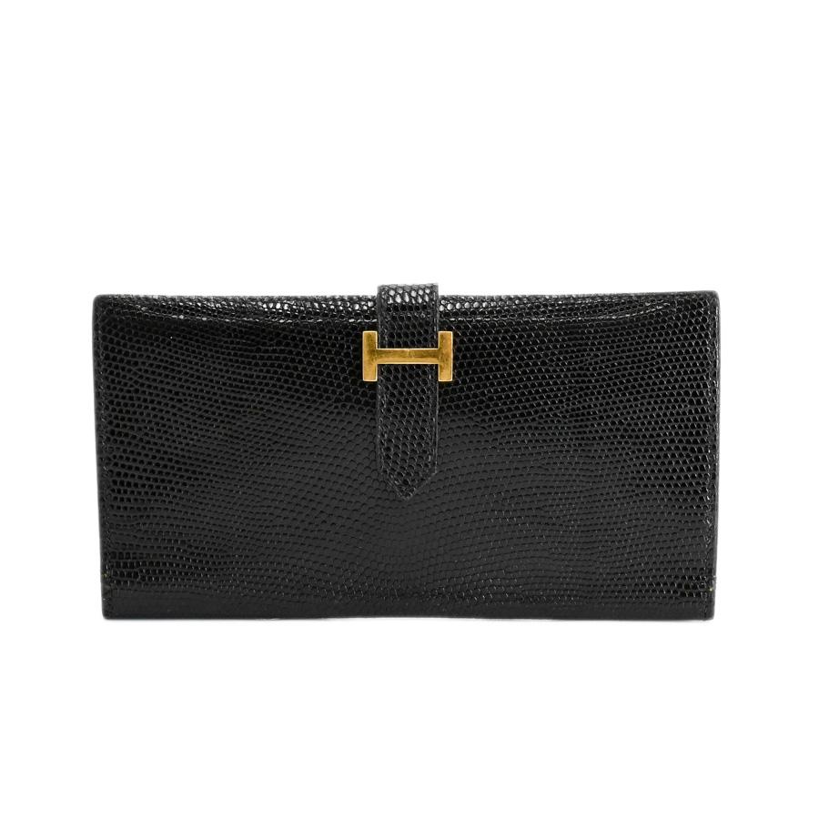 HERMES（エルメス） ベアンクラシック 長財布 ブラック レディース Y