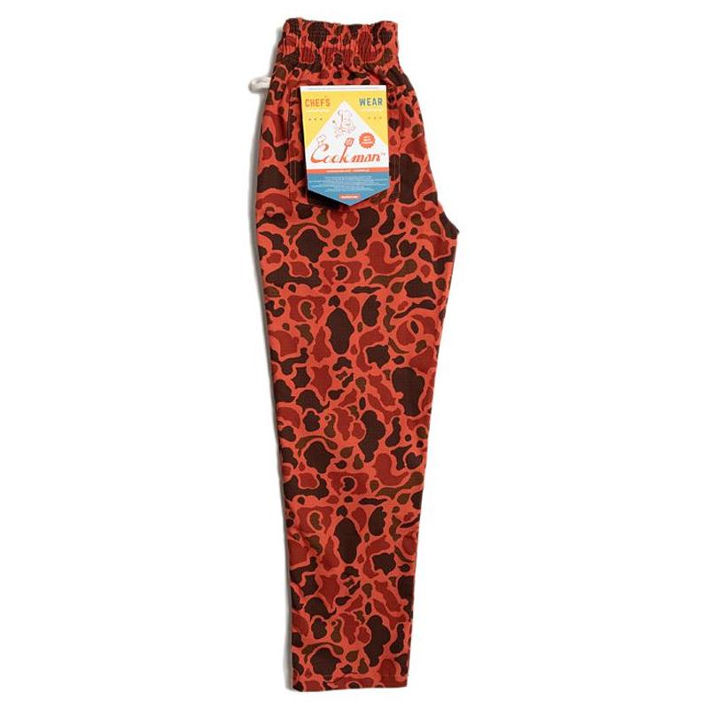 COOKMAN クックマン シェフパンツ chef pants メンズ レディース Duck Hunter Camo Red カモフラ 231-03819｜rodeobros｜11