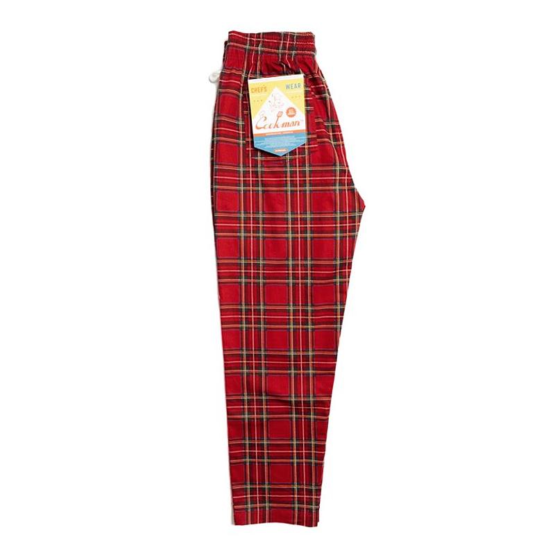 COOKMAN クックマン シェフパンツ chef pants メンズ レディース Tartan Red タータン チェック 231-03823｜rodeobros｜15