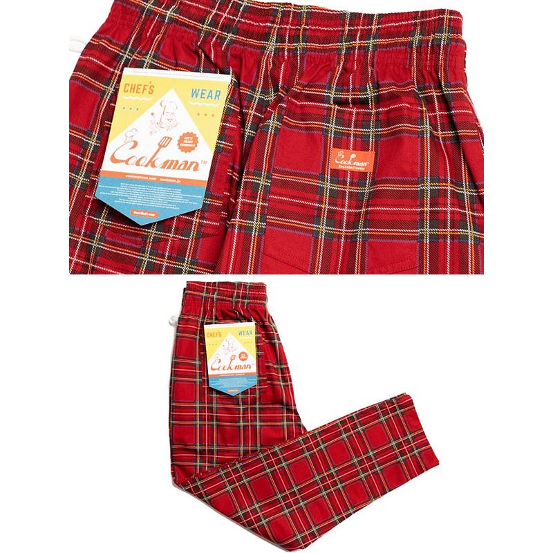 COOKMAN クックマン シェフパンツ chef pants メンズ レディース Tartan Red タータン チェック 231-03823｜rodeobros｜17