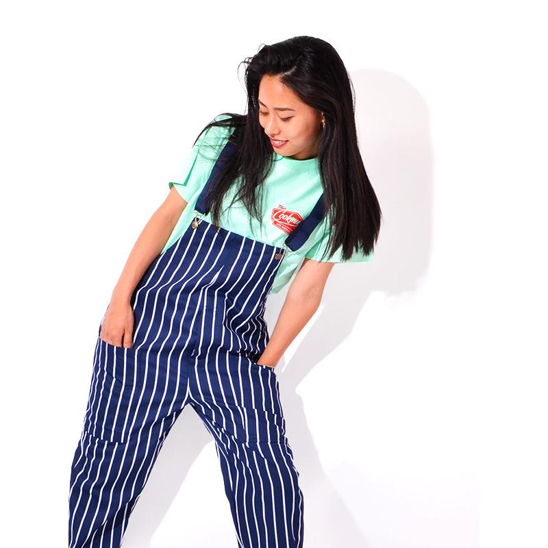 COOKMAN クックマン オーバーオール メンズ レディース Fisherman's Bib Overall STRIPE ストライプ 231-03856_4