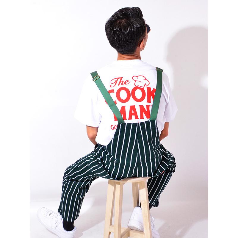 COOKMAN クックマン オーバーオール メンズ レディース 大きいサイズ Fisherman's Bib Overall STRIPE ストライプ ダークグリーン フィッシャーマンズ 231-03857_7