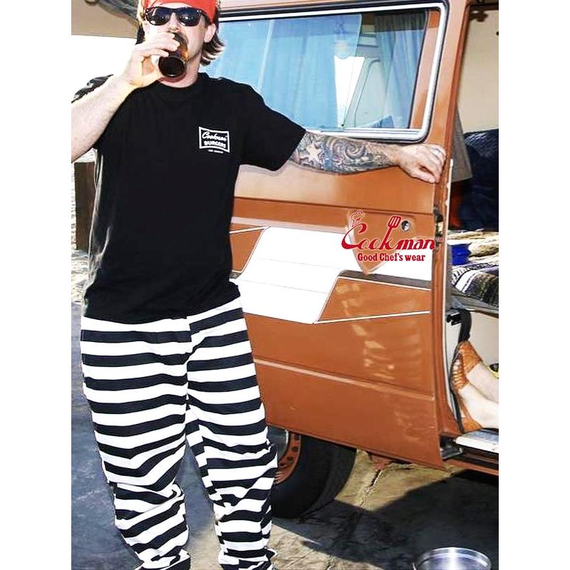 COOKMAN クックマン シェフパンツ chef pants メンズ レディース Border イージーパンツ 231-31878｜rodeobros