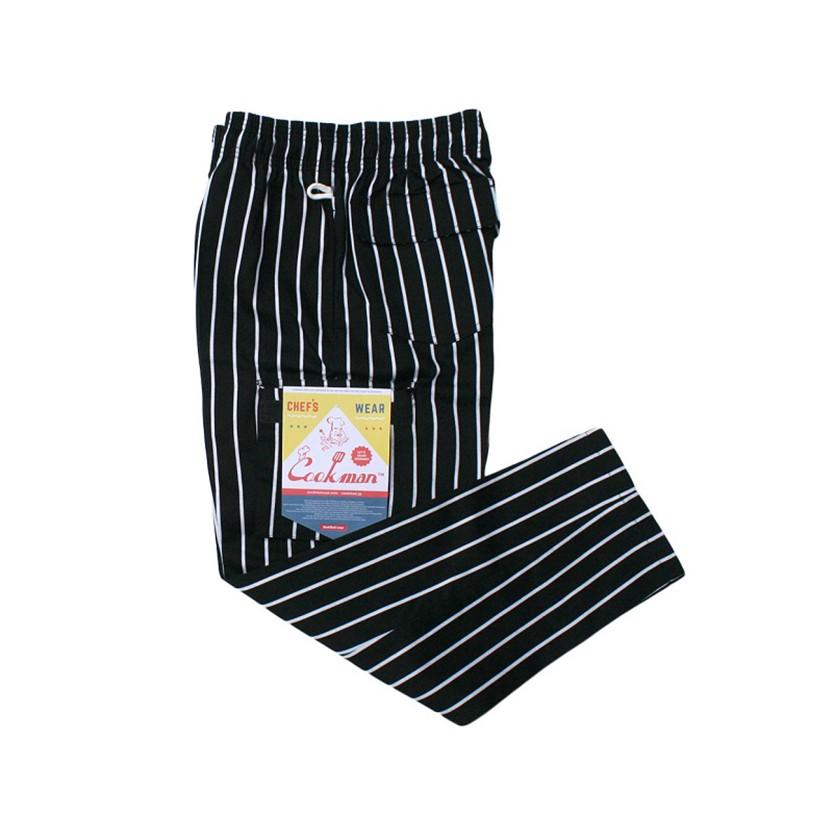 COOKMAN クックマン シェフパンツ カーゴパンツ chef pants メンズ レディース ユニセックス Chef Cargo Pants Black Stripe コックマン 231-93885｜rodeobros｜05