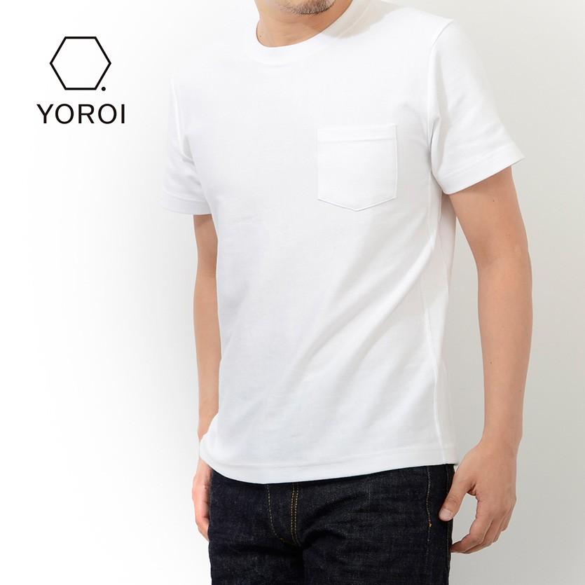 YOROI 鎧 Tシャツ 半袖 無地 ポケット ポケT 撚糸 当店オリジナル 461-706｜rodeobros