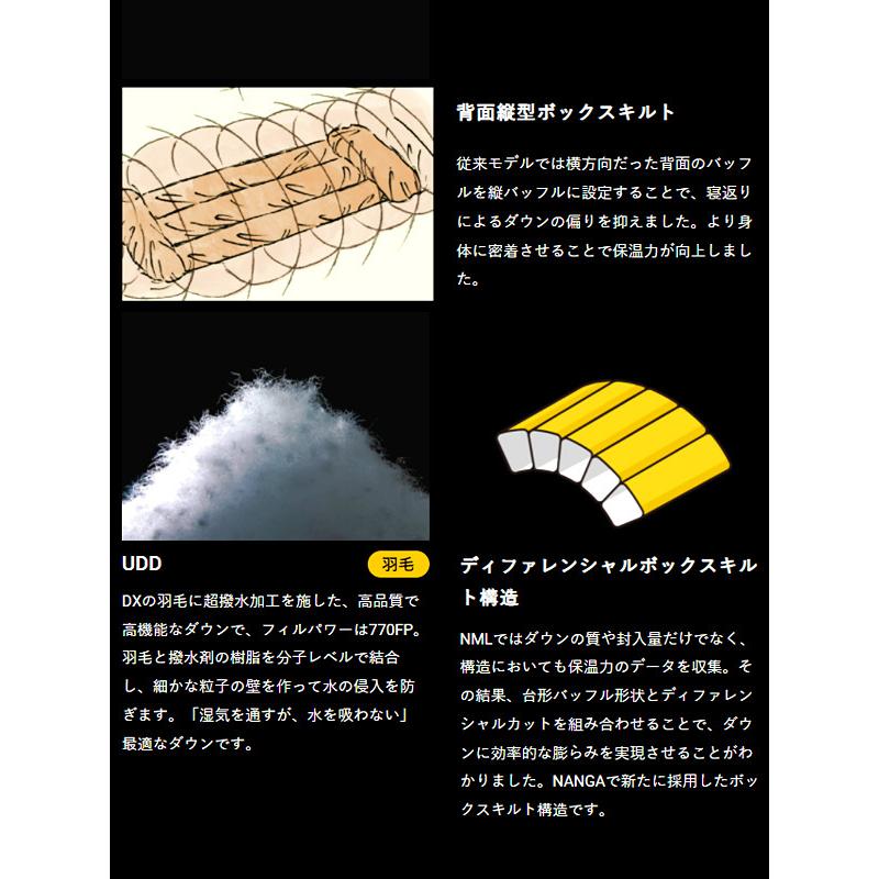 NANGA（ナンガ） シュラフ 冬用 ダウン 撥水加工 寝袋 登山 アウトドア