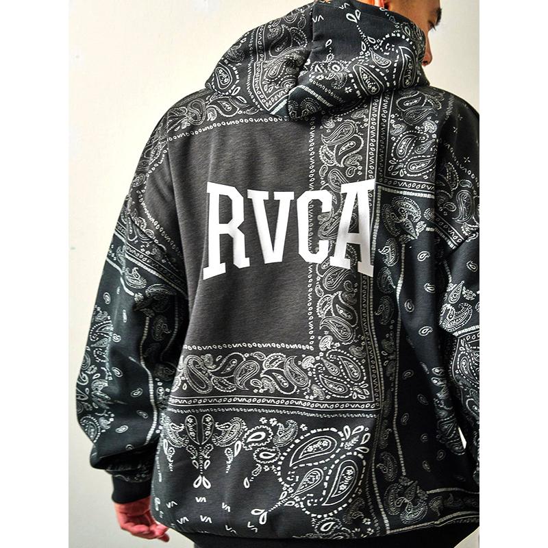 Rvca ルーカ パーカー メンズ レディース 裏起毛 Fake Hd ビッグロゴ ルカ プルパーカー 042 027 人気ブランド多数対象
