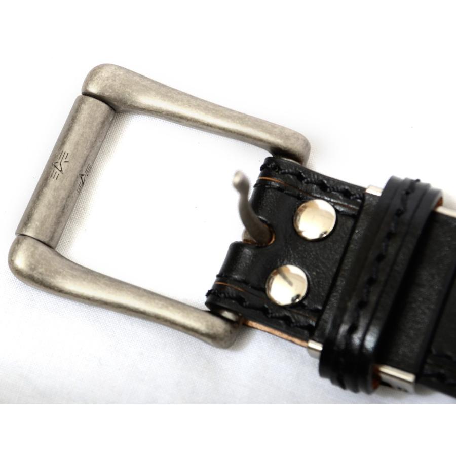 ALPHA INDUSTRIES アルファ ベルト メンズ レザー 牛革 ステッチ