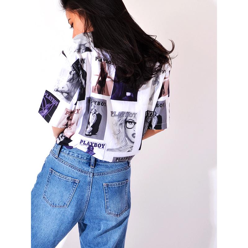 PLAYBOY（プレイボーイ） シャツ メンズ レディース 半袖 ポリエステル