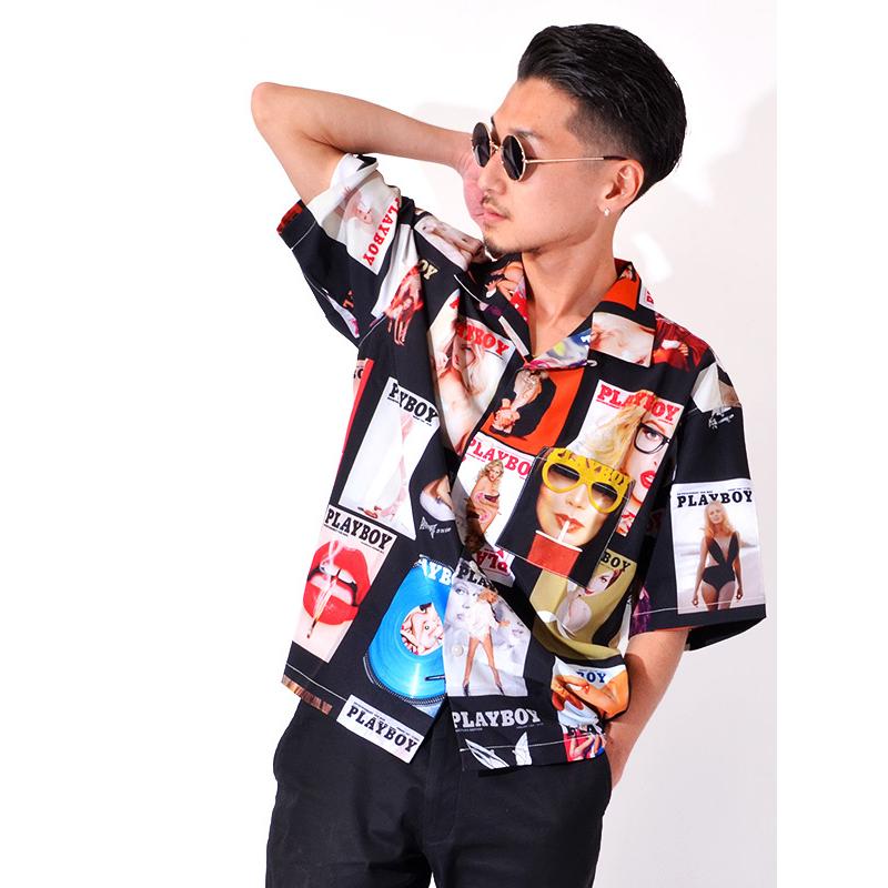 PLAYBOY ボウリングシャツ　アロハシャツ PLAYBOY ボウリングシャツ アロハシャツ PLAYBOY ボウリングシャツ