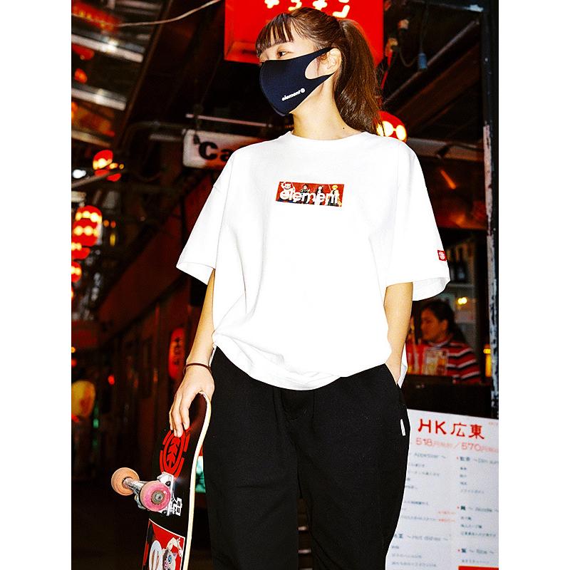 【在庫処分】ELEMENT エレメント Tシャツ 鬼滅の刃 グッズ 鬼滅 半袖 ねずこ KIMETSU SS TEE ワイドシルエット BB022287｜rodeobros｜02