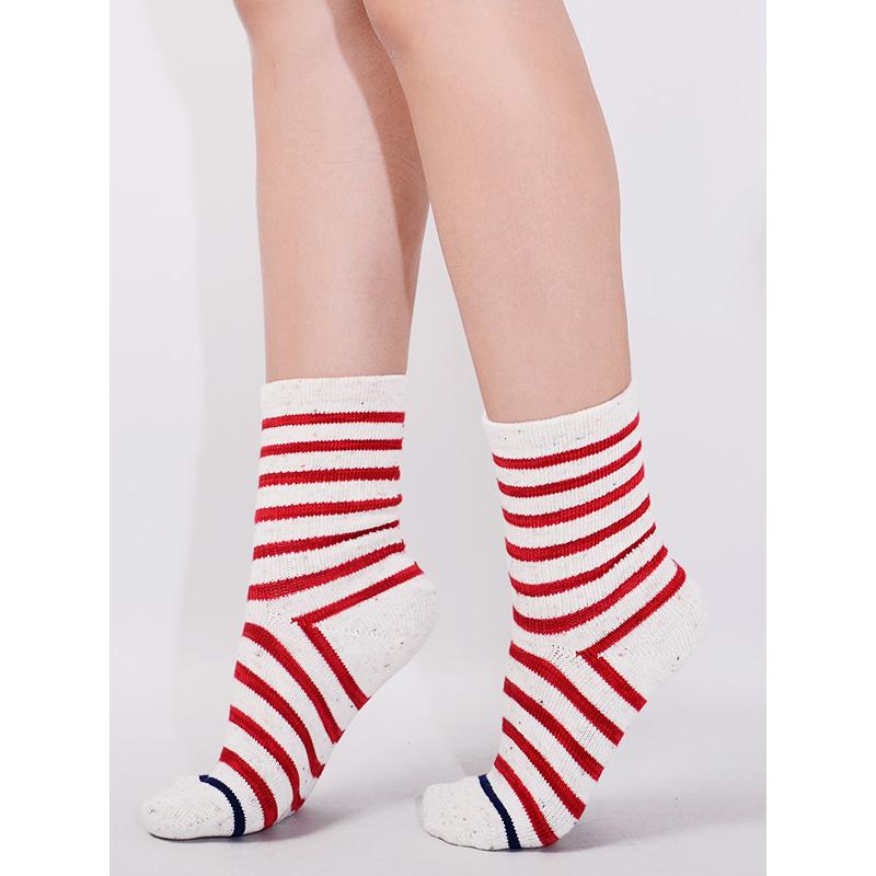 Rasox ラソックス レディース メンズ 靴下 おしゃれ かわいい ブランド コットン ボーダー Ca130cr01 Ca130cr01 Rodeo Bros 通販 Yahoo ショッピング