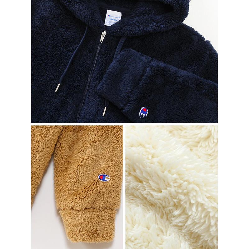 Champion（チャンピオン） ボア フリース パーカー レディース 長袖