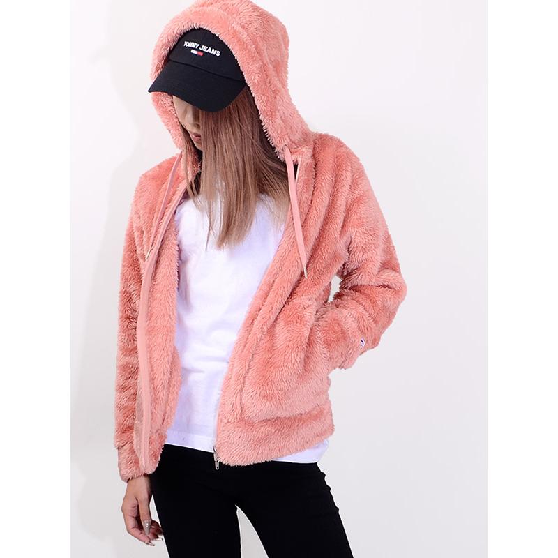 Champion（チャンピオン） ボア フリース パーカー レディース 長袖