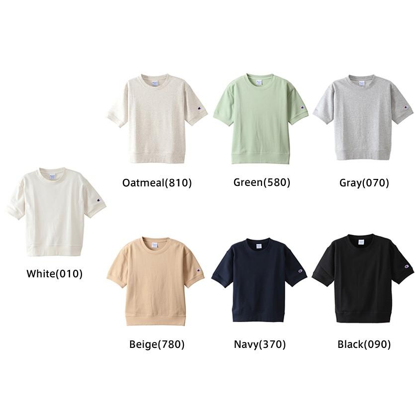 Champion チャンピオン スウェット トレーナー 半袖 レディース トップス Uvカット加工 ベーシック 日本規格 Cw M015 Cw M015 Rodeo Bros 通販 Yahoo ショッピング