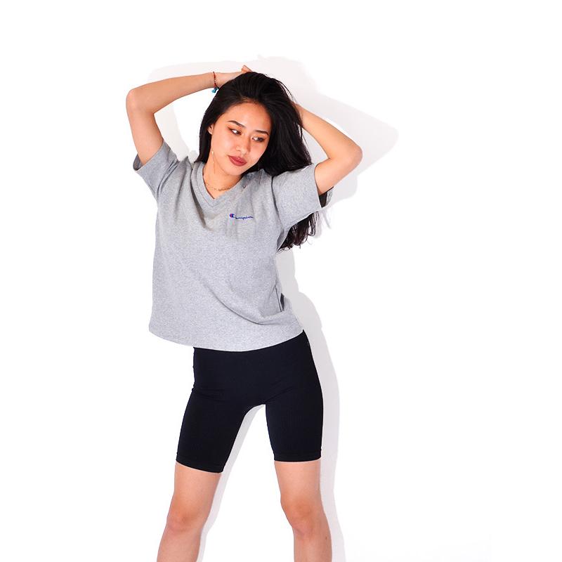 Champion チャンピオン Tシャツ レディース 半袖 スポーツ カジュアル 綿100 白 黒 Vネック 日本規格 Cw T326 Cw M323 Rodeo Bros 通販 Yahoo ショッピング