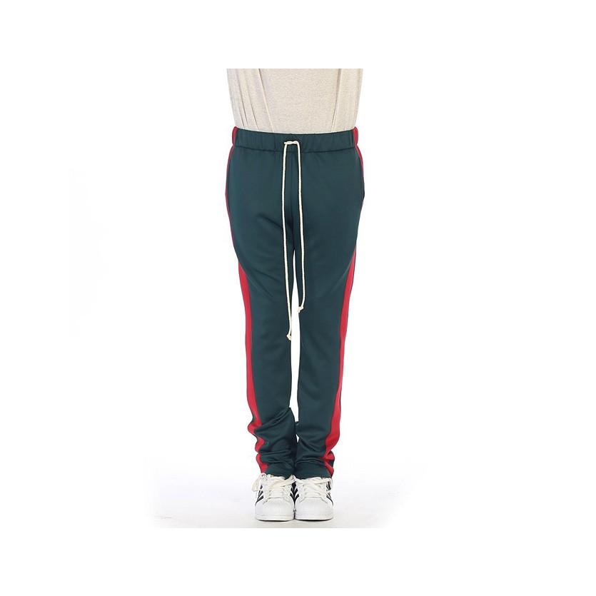 track pants green and red