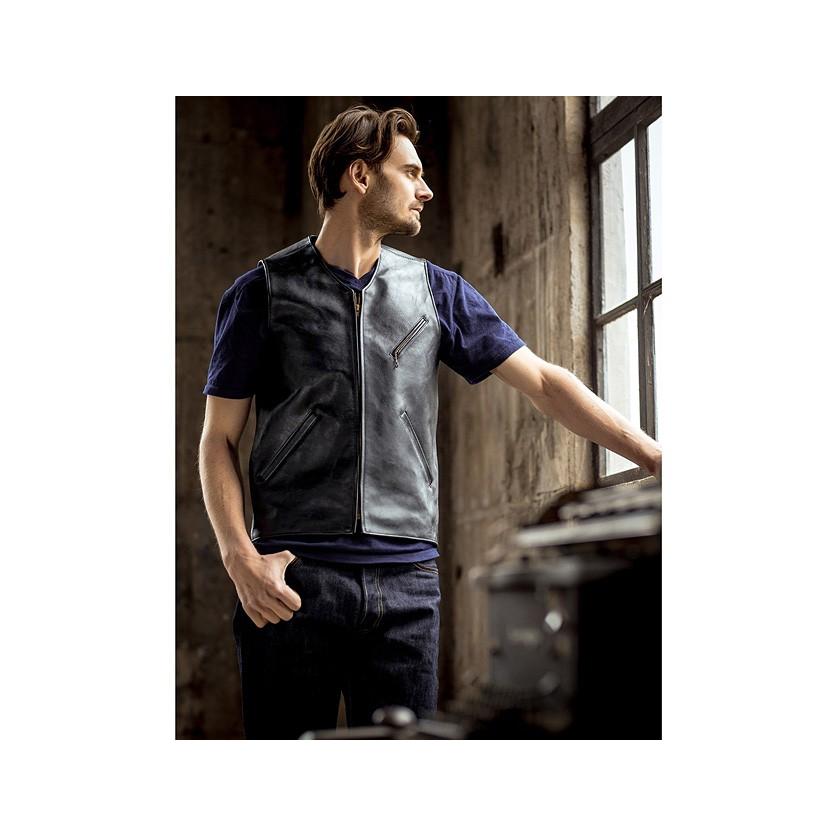 ダブル ヘリックス Double Helix ベスト レザーベスト メンズ