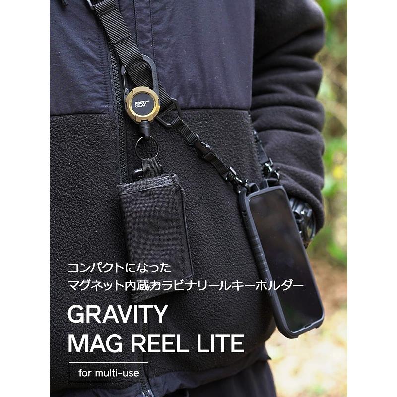 ROOT CO ルートコー マグネット内蔵型 カラビナ キーホルダー マグリール 登山 GRAVITY MAG REEL LITE GMRL｜rodeobros｜02