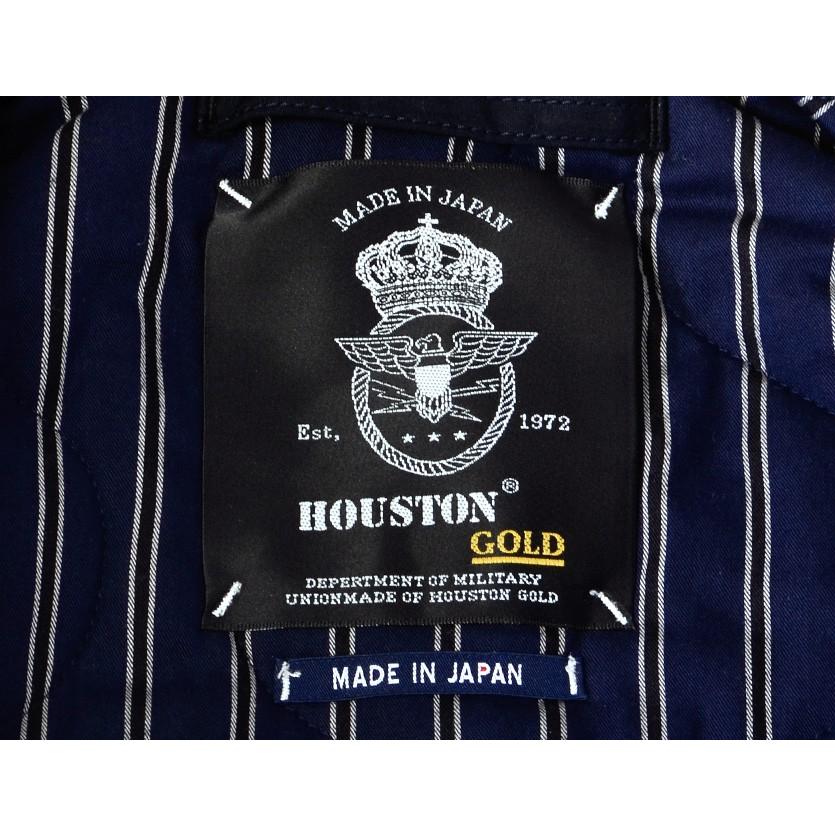 ヒューストン ゴールド HOUSTON GOLD N-1 大きいサイズ 中綿 ジャケット アウター 日本製 ミリタリー デッキジャケット 海軍 NAVY HG005Xの画像