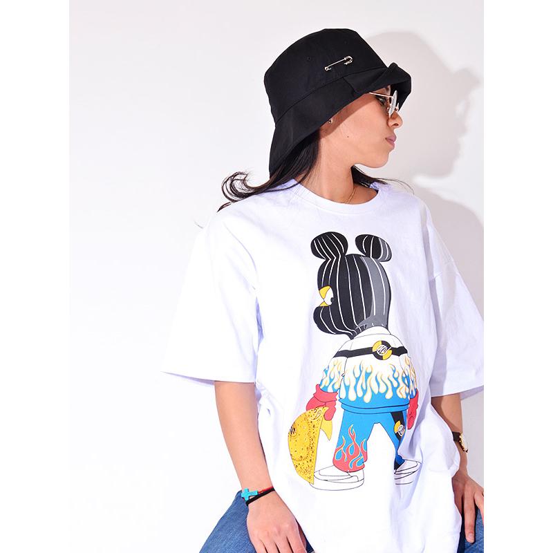 志雄 MAQIA ライリベ Tシャツ バケットハット セット MACK BARRY マクバリ― 帽子 ハット レディース メンズ ツバ広 バケット