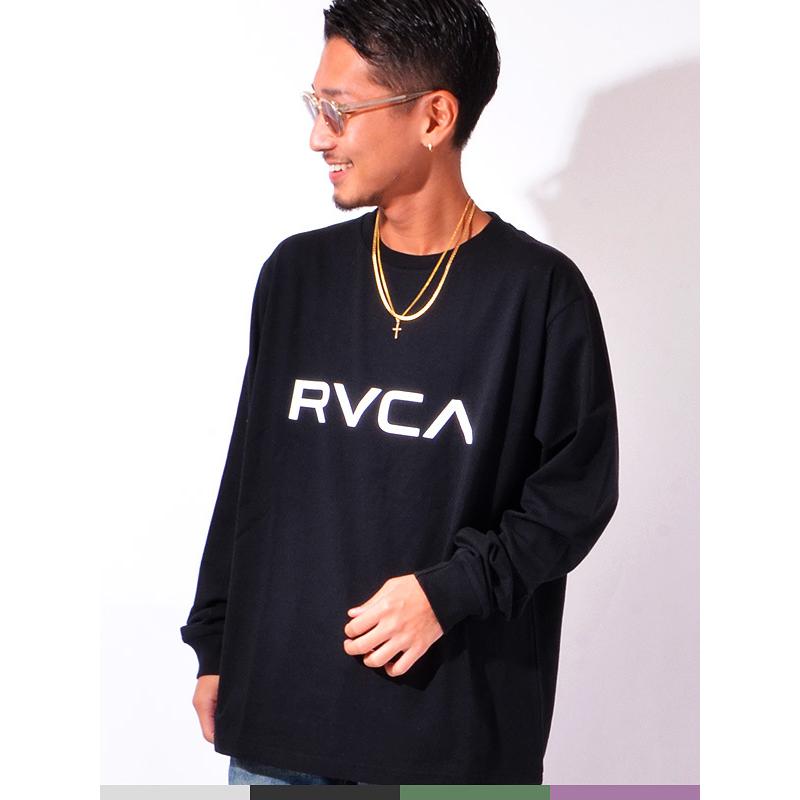 希少XS RVCAテープロゴ ロンTシャツ BIG T ビッグTシャツ RVCA】ビッグ ロゴ ロンT☆男女共におすすめ！！ (RVCA/Tシャツ