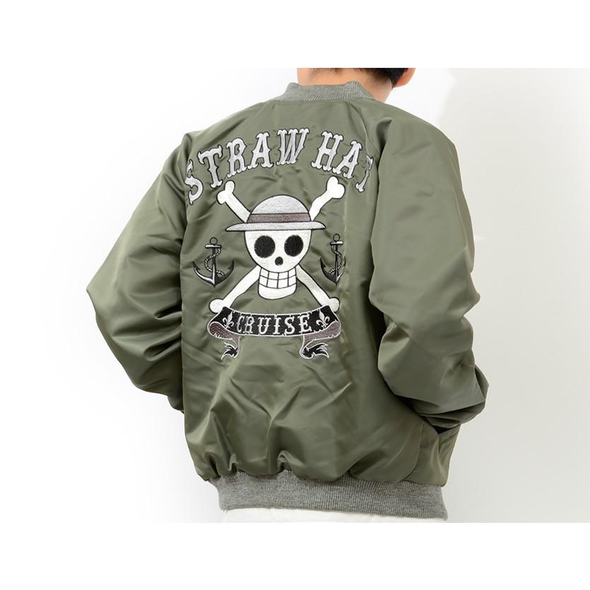 ワンピース One Piece Ma 1 麦わらの一味 海賊旗 アウター フライト ジャケット メンズ アニメ 漫画 刺繍 Opma 001 Opma 001 Rodeo Bros 通販 Yahoo ショッピング