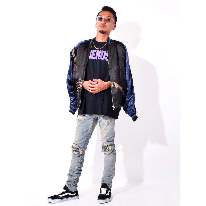 花旅楽団 スカジャン メンズ レディース ユニセックス 抱着 抱付 髑髏 スカル ドクロ リバーシブル 刺繍 ヒプノシスマイク 浅沼晋太郎 着用 和柄 Script Ssj 507 Ssj 507 Rodeo Bros 通販 Yahoo ショッピング